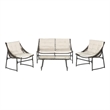 Pemberly Row 4 Piece Outdoor Furniture Set with Coordinated Seating