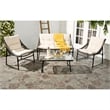 Pemberly Row 4 Piece Outdoor Conversation Set for Patio Entertaining