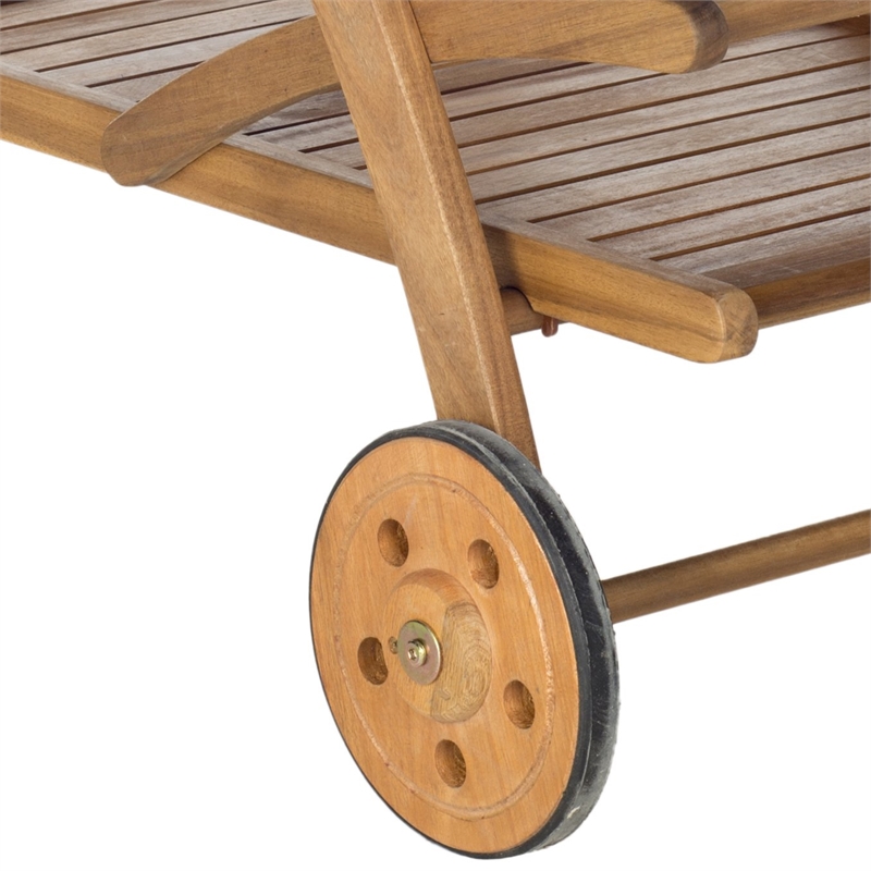 Pemberly Row Tea Cart with Rolling Wheels for Indoor/Outdoor Serving