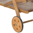 Pemberly Row Tea Cart with Rolling Wheels for Indoor/Outdoor Serving