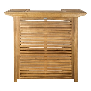 Pemberly Row Bar Table with Elevated Height for Indoor/Outdoor Use