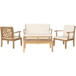 Pemberly Row 4 Piece Outdoor Living Set for Patio Comfort and Style