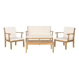 Pemberly Row 4 Piece Outdoor Living Set for Patio Comfort and Style