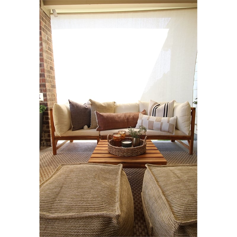 Pemberly Row Outdoor Sectional with Modular Seating for Patio Living