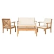 Pemberly Row 4 Piece Outdoor Furniture Set for Stylish Patio Living
