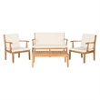 Pemberly Row 4 Piece Outdoor Furniture Set for Stylish Patio Living