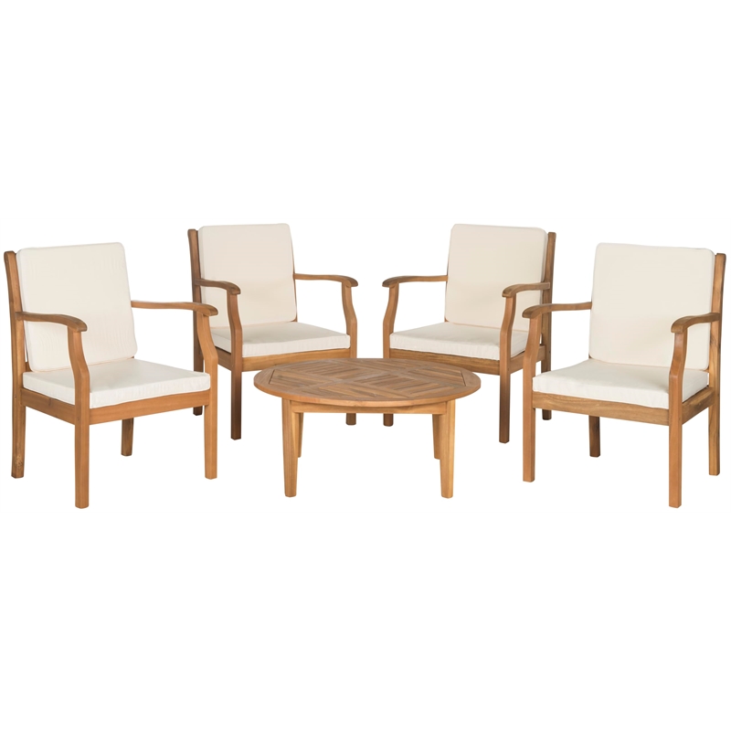 Pemberly Row 5 Piece Outdoor Coffee Set for Patio Conversations