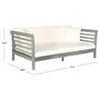Pemberly Row Outdoor Day Bed with Comfortable Lounging for Patio Use