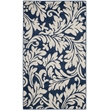 Pemberly Row 3' x 5' Area Rug in Navy/Ivory for Versatile Room Styling