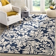 Pemberly Row 6' x 9' Area Rug in Navy/Ivory for Large Room Elegance