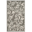 Pemberly Row 3' x 5' Area Rug in Gray/Light Gray for Compact Spaces