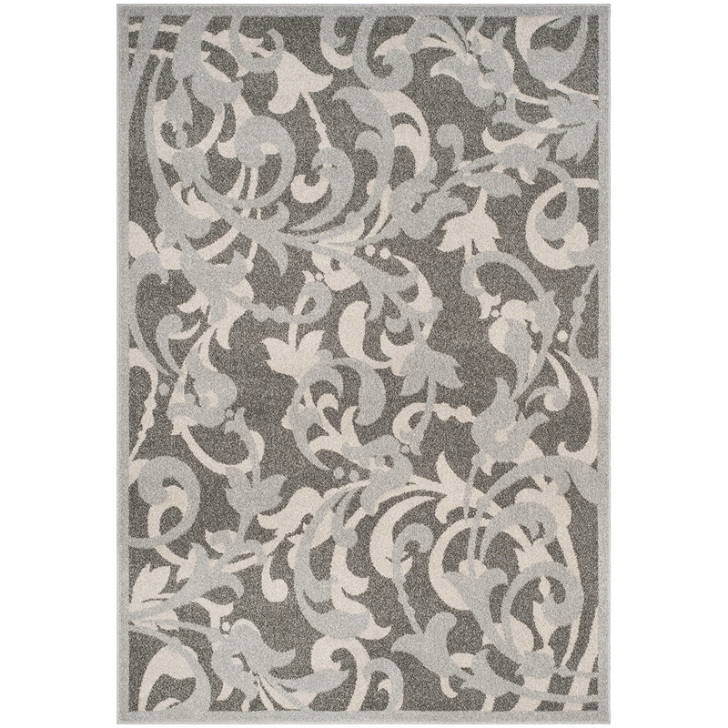 Pemberly Row 4' x 6' Area Rug in Gray/Light Gray for Everyday Comfort