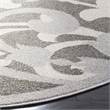 Pemberly Row 7' x 7' Round Area Rug in Gray/Light Gray for Any Room