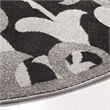Pemberly Row 7' x 7' Round Area Rug in Anthracite/Light Gray Tones