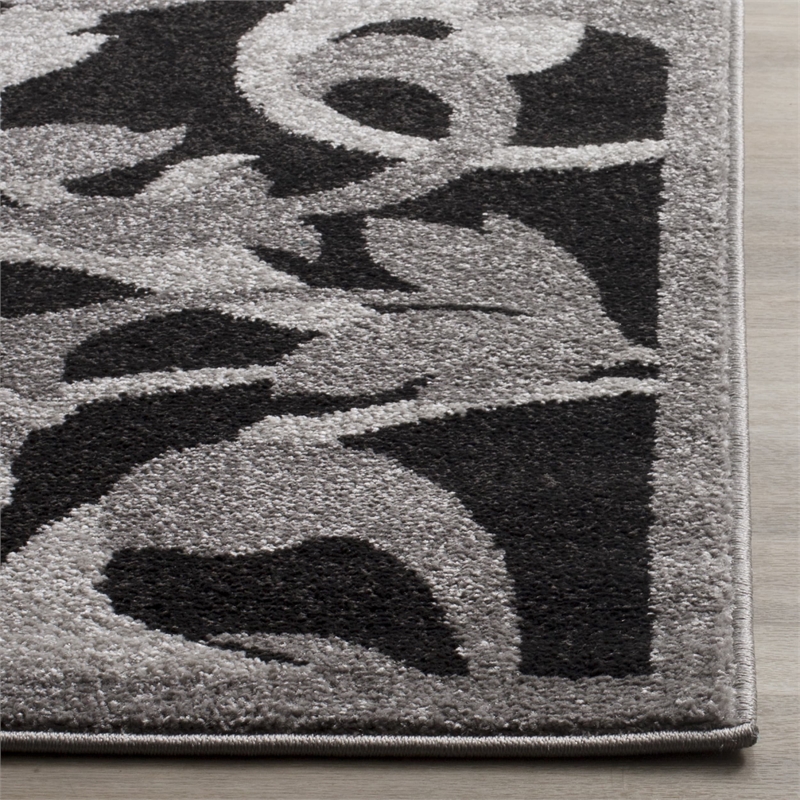 Pemberly Row 8' x 10' Area Rug in Anthracite/Light Gray for Rooms
