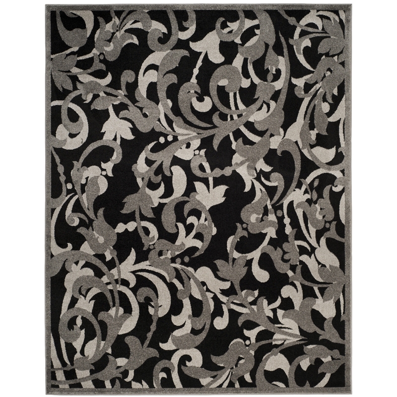 Pemberly Row 8' x 10' Area Rug in Anthracite/Light Gray for Rooms
