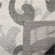 Pemberly Row 6' x 9' Area Rug in Ivory Gray for Living Room or Bedroom