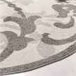 Pemberly Row 7' x 7' Round Area Rug in Ivory Gray for Any Room