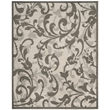 Pemberly Row 8' x 10' Area Rug in Ivory Gray for Living Room or Bedroom