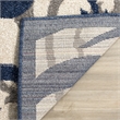 Pemberly Row 4' x 6' Area Rug in Ivory Navy for Living Room or Bedroom
