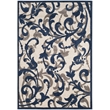 Pemberly Row 5' x 8' Area Rug in Ivory Navy for Living Room or Bedroom