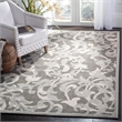 Pemberly Row 8' x 10' Area Rug in Ivory Navy for Living or Dining Room