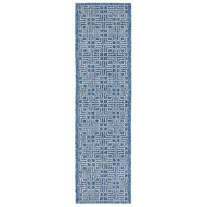 Pemberly Row 2'-3&quot x 8' Runner Rug in Navy Gray for Hallways and Entries