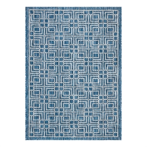 Pemberly Row 4' x 5'-7&quot Area Rug in Navy Gray for Living Room or Office