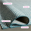 Pemberly Row 9' x 12' Area Rug in Light Blue Light Gray for Any Room