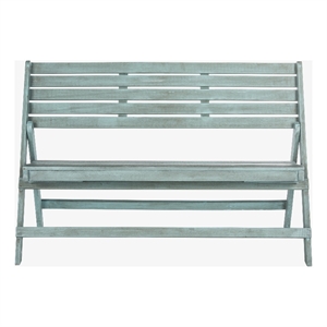 Pemberly Row Folding Bench for Indoor or Outdoor Everyday Seating