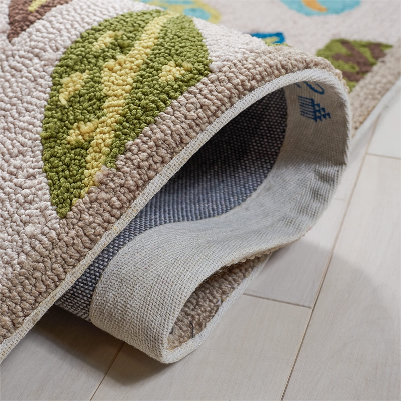 Pemberly Row 2' x 6' Runner Rug in Ivory Multi for Hallways or Entries