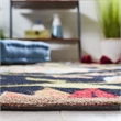 Pemberly Row 2' x 6' Runner Rug in Black Purple for Hallways or Entries