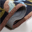 Pemberly Row 2' x 6' Runner Rug in Black Purple for Hallways or Entries
