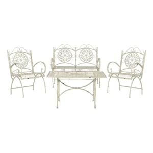 Pemberly Row 4 Piece Furniture Set for Outdoor Patio Entertaining