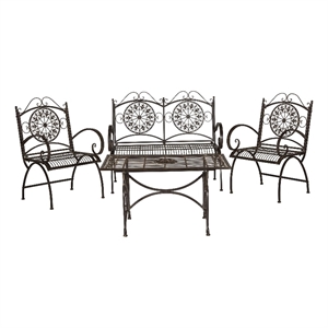 Pemberly Row 4 Piece Outdoor Set for Patio Relaxation and Gatherings