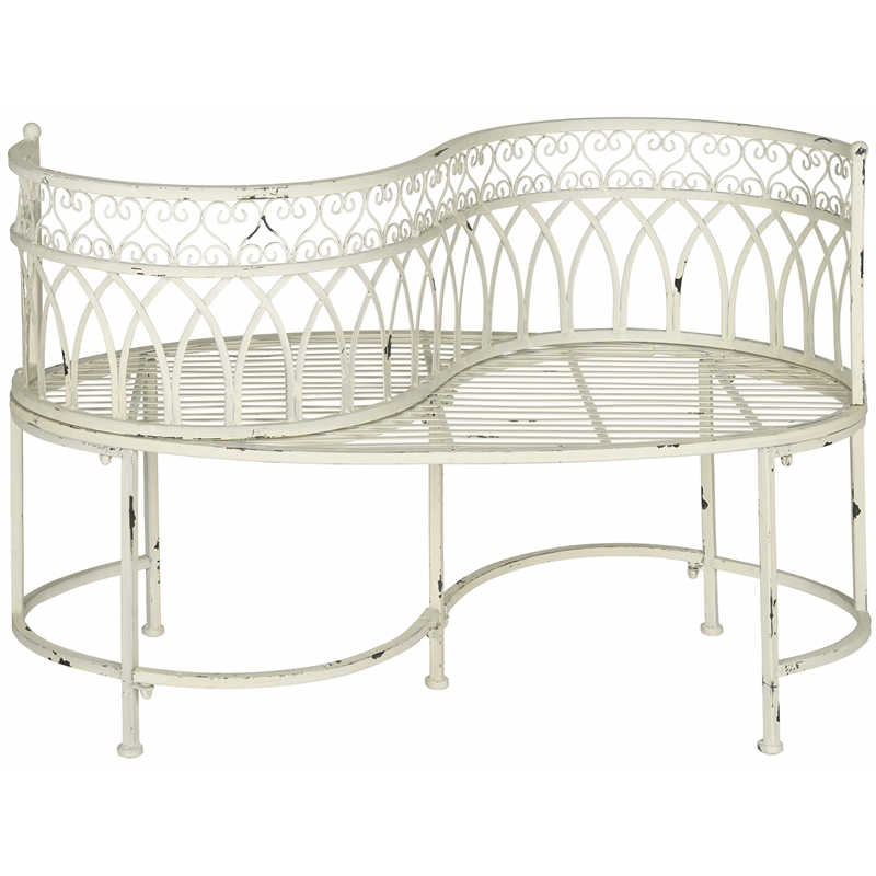 Pemberly Row Kissing Bench for Garden or Patio with Charming Design