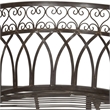 Pemberly Row Kissing Bench for Porch or Garden with Decorative Style