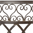 Pemberly Row Kissing Bench for Porch or Garden with Decorative Style