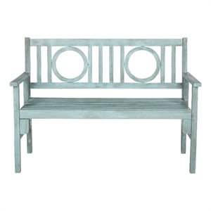 Pemberly Row Folding Bench for Patio or Indoor Portable Seating
