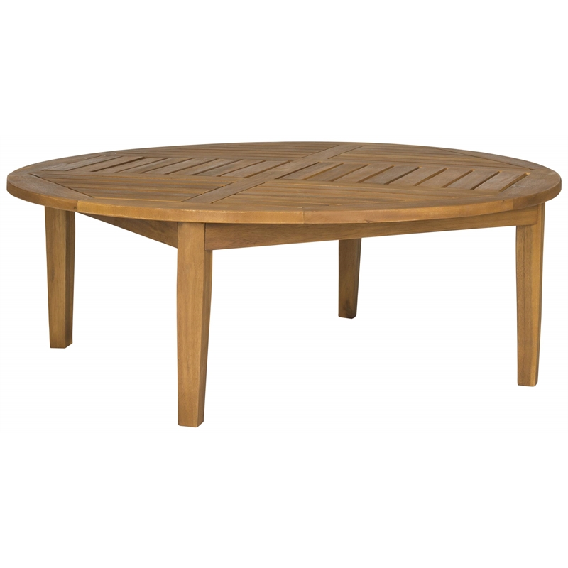 Pemberly Row Round Table for Patio or Living Room with Versatile Design