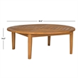 Pemberly Row Round Table for Patio or Living Room with Versatile Design