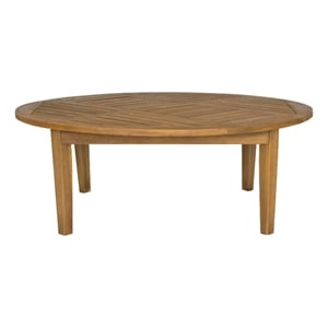 Pemberly Row Round Table for Patio or Living Room with Versatile Design