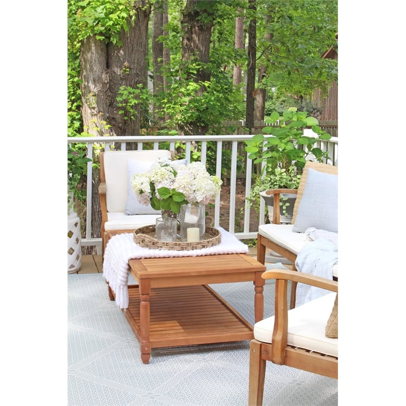 Pemberly Row Coffee Table for Living Room with Functional Everyday Style