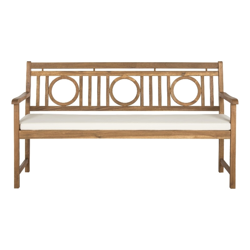 Pemberly Row 3 Seat Bench for Patio or Entryway with Spacious Seating