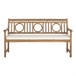 Pemberly Row 3 Seat Bench for Patio or Entryway with Spacious Seating