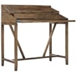 Pemberly Row Pine Writing Desk in Oak for Home Office or Study Space