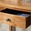 Pemberly Row Oak Writing Desk for Home Office with Everyday Versatility
