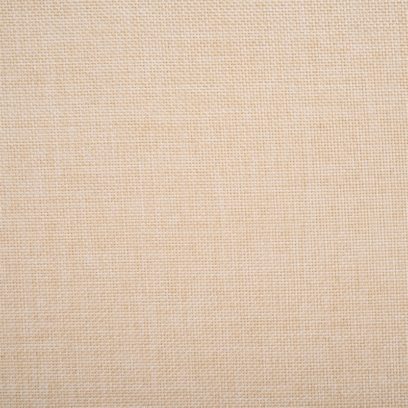 Pemberly Row Teak Wood and Polyester Sofa in Natural / Taupe for Patio