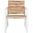Pemberly Row Chair in White and Oak Set of 2 for Dining or Kitchen