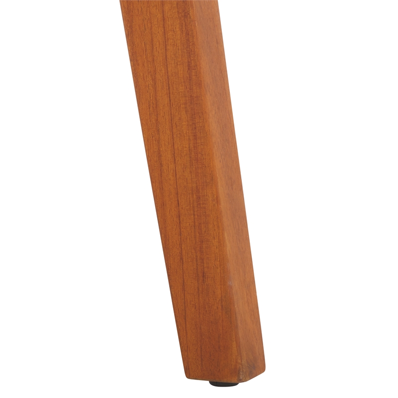 Pemberly Row Rattan and Polyester Outdoor Bench and Table in Natural / Taupe